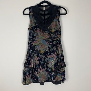 Free People Falling Leaves Burnout Velvet Dress